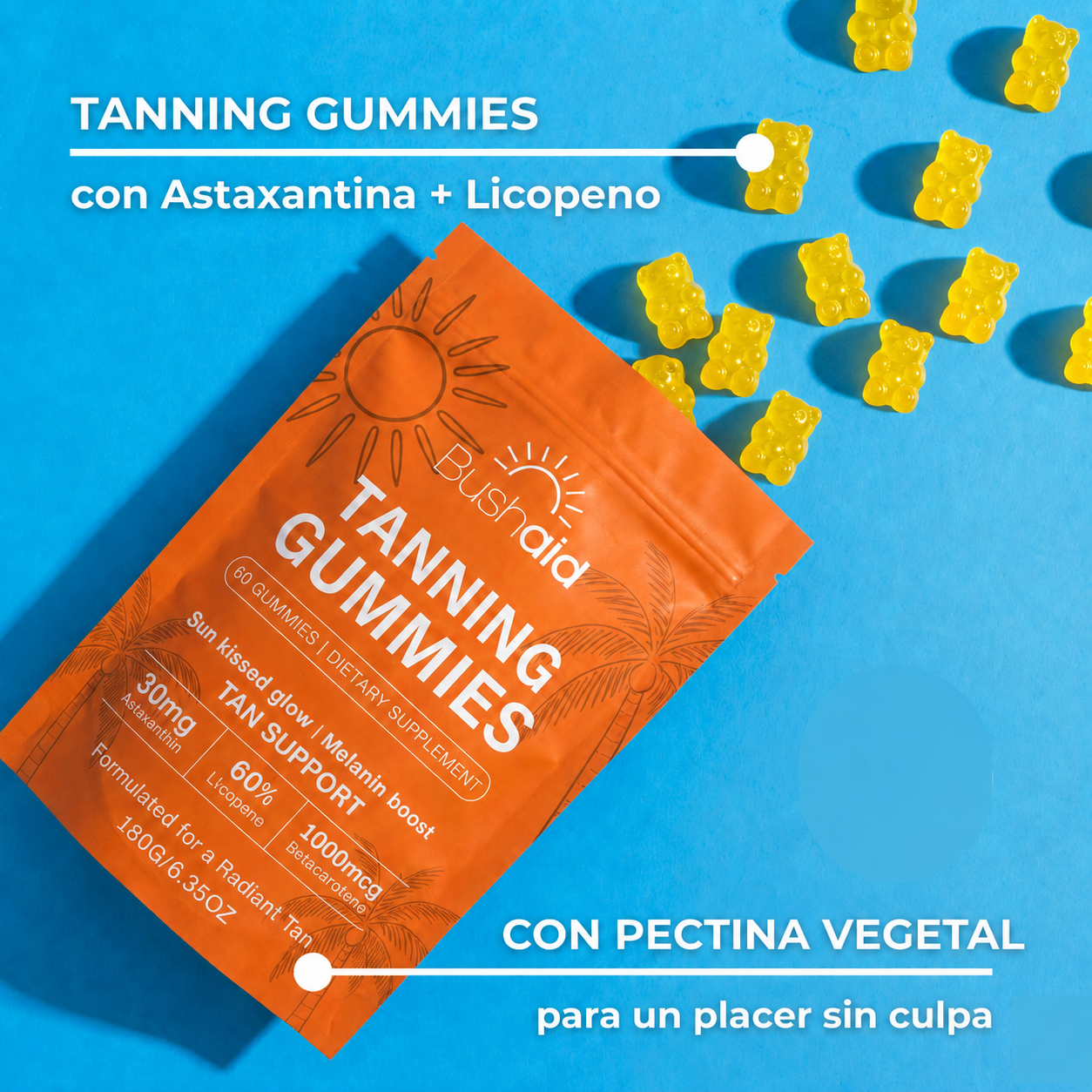 Gomitas bronceadoras para que el verano dure más en tu piel