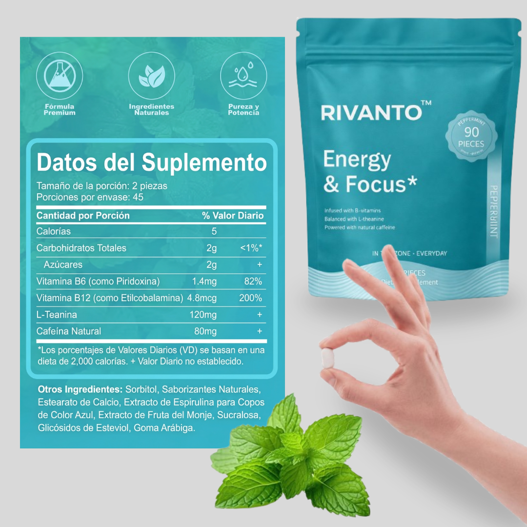 Energía y Focus | Suplemento para sentir más energía y concentración