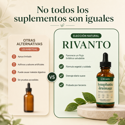 Gotas naturales para favorecer el drenaje linfático y reducir la hinchazón