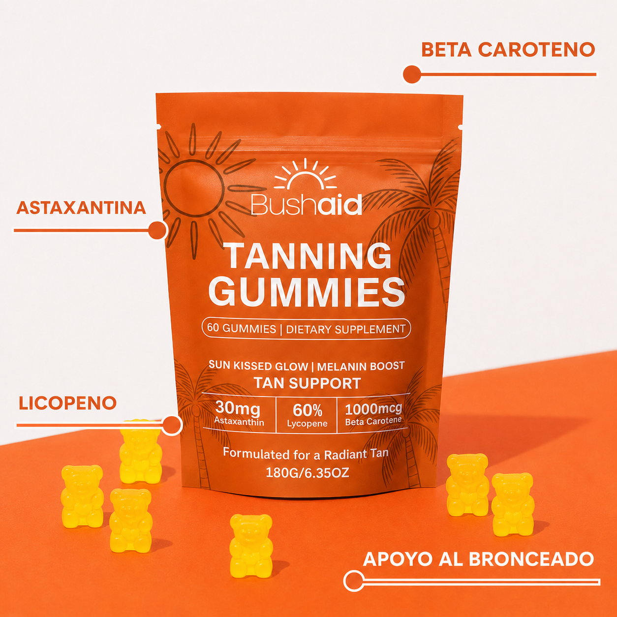 Gomitas bronceadoras para que el verano dure más en tu piel